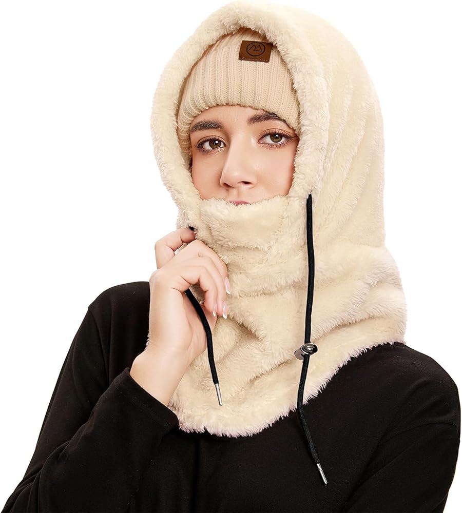 Amazon.com: Fleece Balaclava Fuzzy Ski Mask for Women Warm Winter