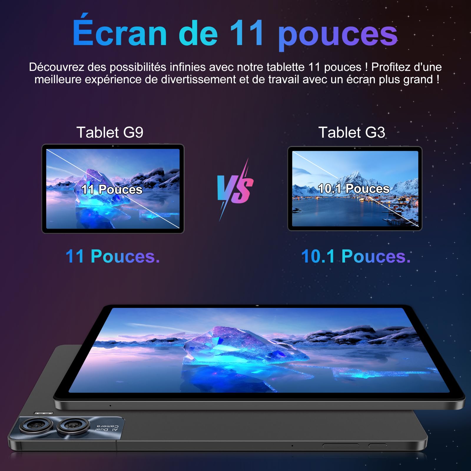 GOODTEL 2025 Tablet Touch 11 Pollici Android 13 16GB RAM+256GB ROM+TF 1TB, 2K Display 2000 x 1200, Octa-Core, 8600mAh, GPS, WiFi 5G, Bluetooth 5.0, 13MP+5MP, Corpo in metallo, con custodia, grigio