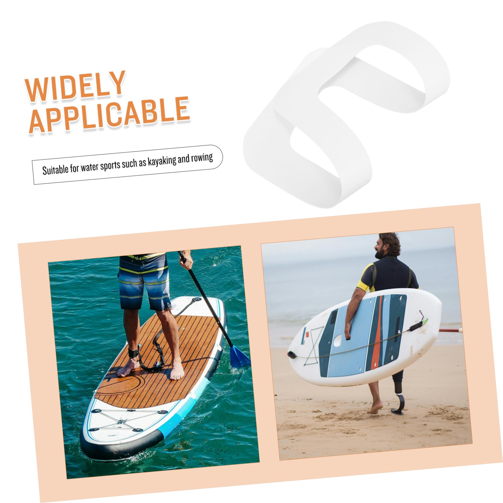 Abaodam Surfing Board Fin Base Fixed Tape Durable Edge Guard Sticker for Inflatable Paddle Boards and Kayaks Protection for Surf Fin Bases