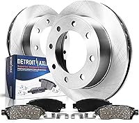 Vista 22 de Detroit Axle - Kit de freno trasero para Chevy Equinox Captiva Sport GMC Terrain Pontiac Torrent Saturn Vue Pinzas de freno de disco con soportes