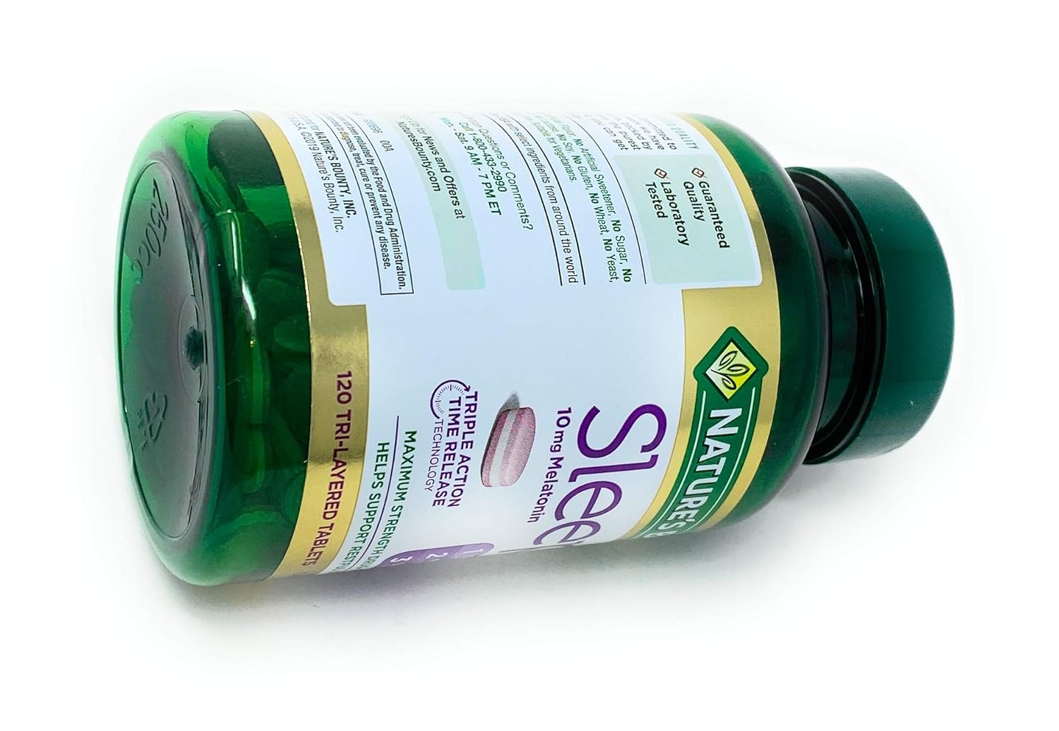 Nature's Bounty Sleep3 10mg de Melatonina, 120 Comprimidos - Ação ...