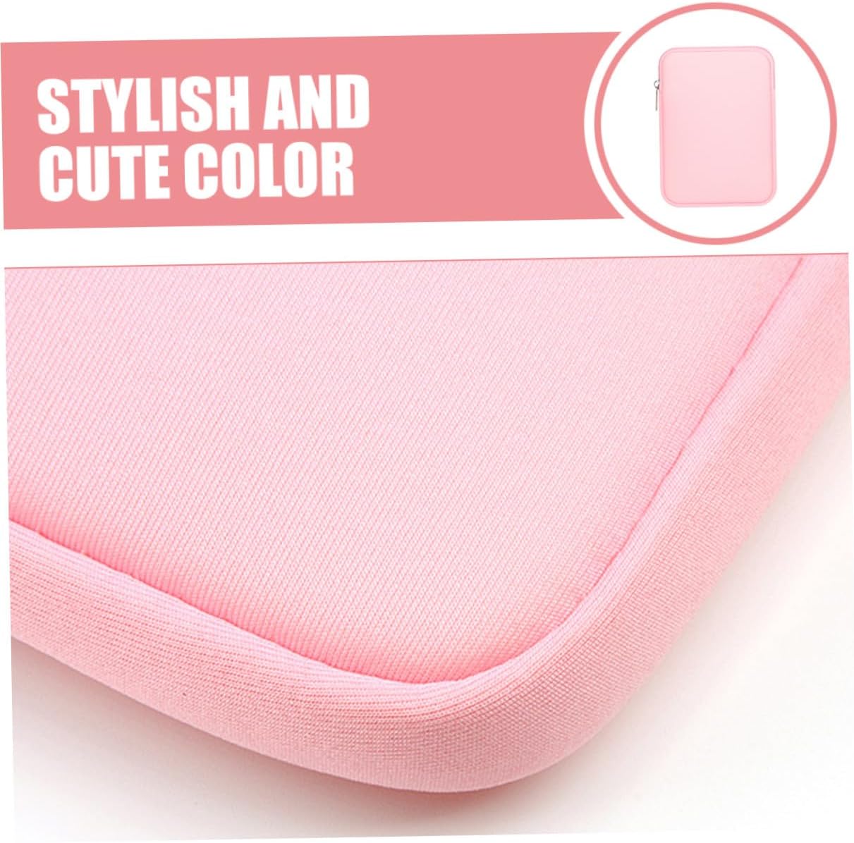 KALLORY E-Reader Protective Sleeve Case Ultralight Ebook Reader Cover with Scratch and Impact Protection Stylish Pink E-Reader Carrying Bag