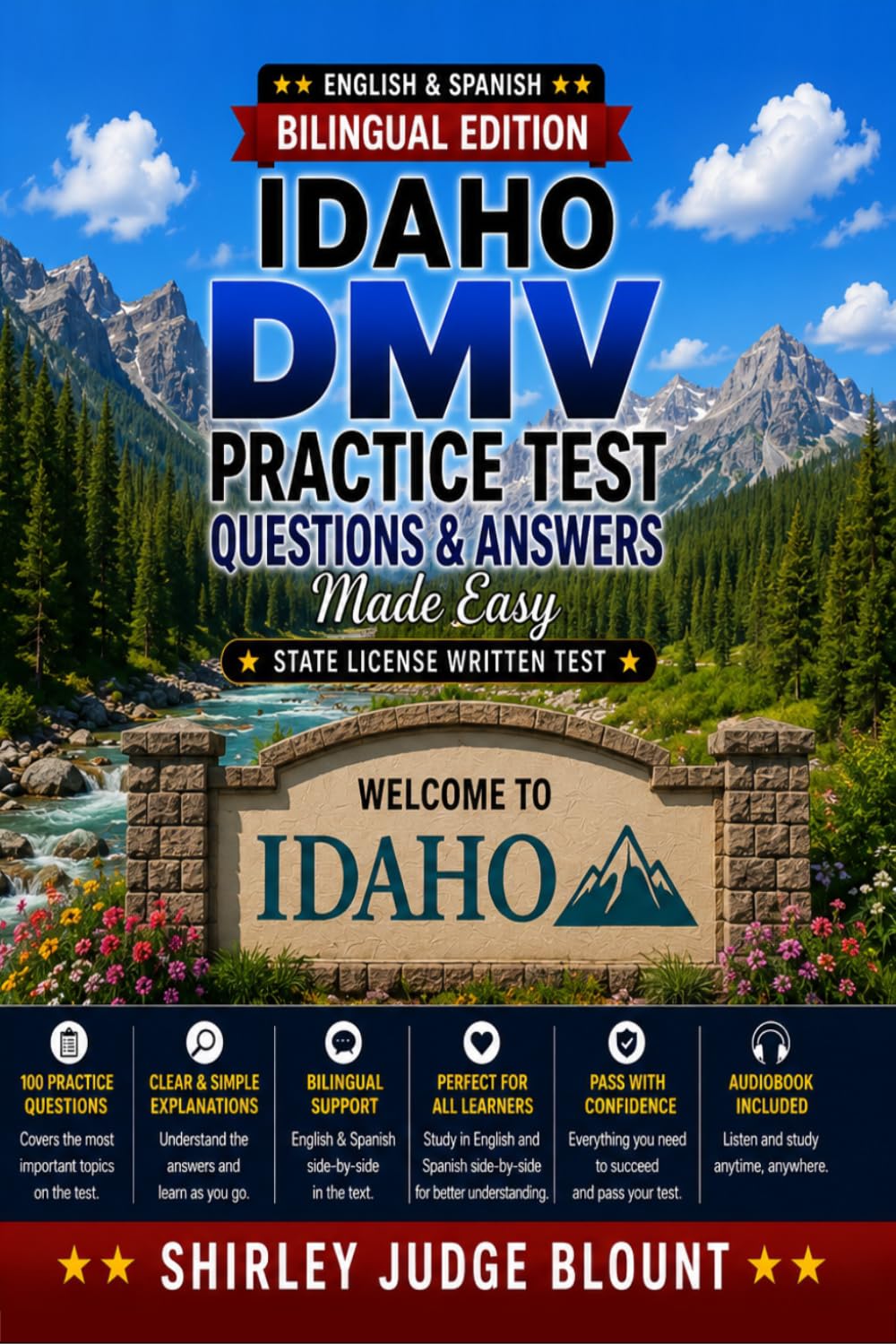 Idaho DMV English Test Made Easy™: Driver’s License Written Test Study Guide with Practice Questions | English & Spanish Edition