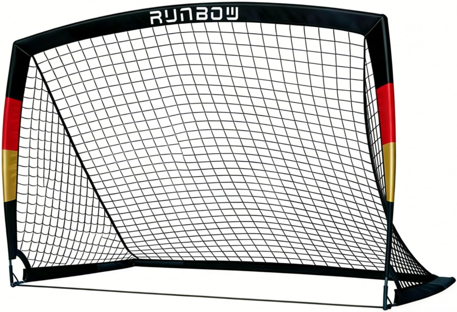 RUNBOW Soccer Goal for Backyard, 7x5 FT Portable Folding World Cup Soccer Net with Carry Bag for Kids and Adults Indoor/Outdoor Training Practice Use