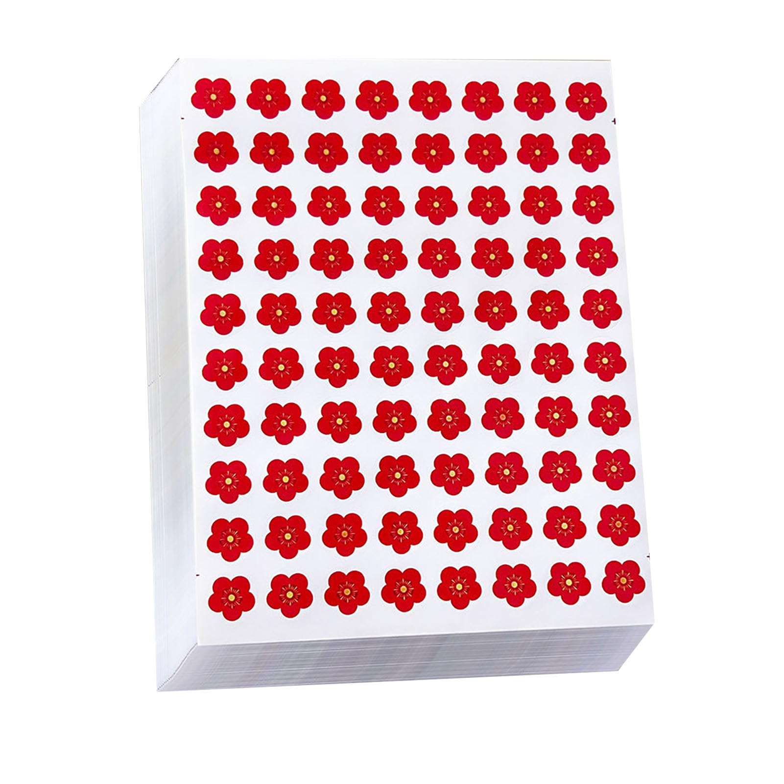 Tyenaza 800pcs Reward Stickers, Little Red Flowers Reward Stickers Students Self Adhesive Stickers for Kindergarten Primary School