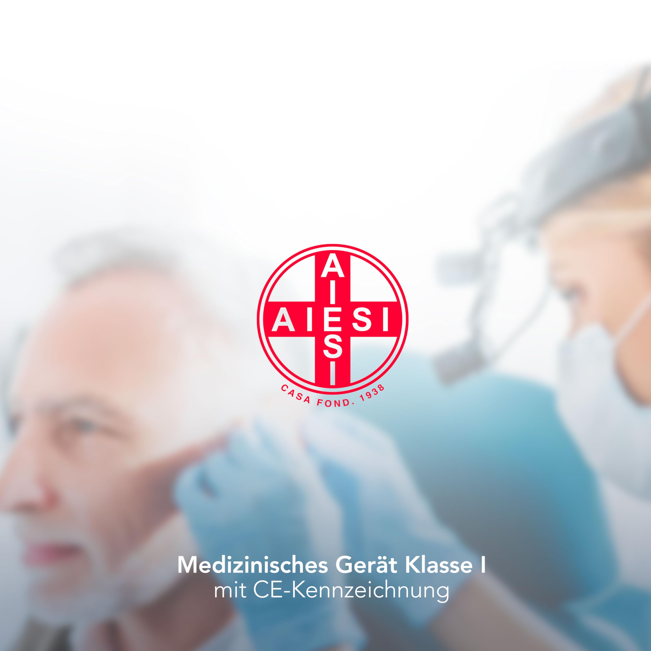 AIESI® Schimmelbusch Metall/Stahl Spritze Fassungsvermögen 200 ml mit Ohrmuschel und 2 Kanülen, Spritze zur Bewässerung, Garantie 24 Monate