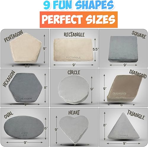 Miniatura 2 de Plush Blocks Formas - Lujoso juguete con forma de felpa para aprender, jugar y apilar (Castle Rock)