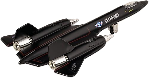 Miniatura 2 de Estados Unidos Fuerza Aérea SR-71A Blackbird 8 "Die Cast Metal Pull Back Action Model Jet Toy