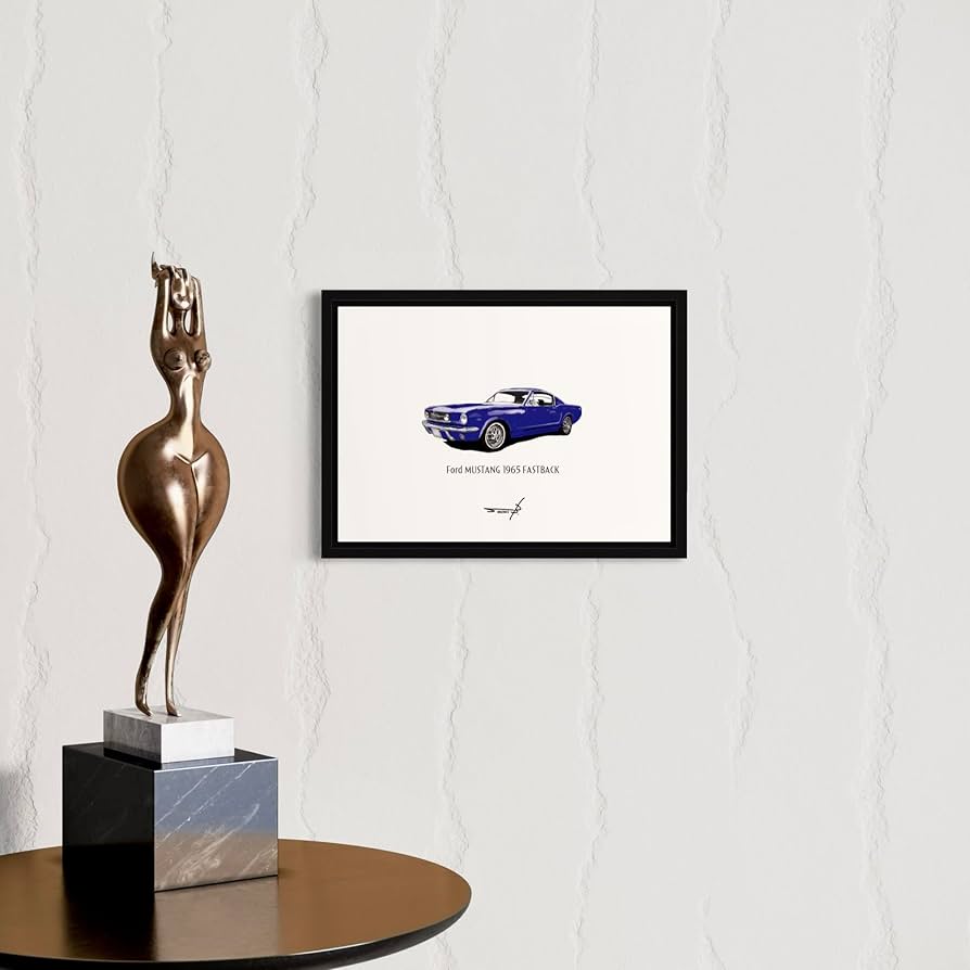 【値下げ】1965 Fordマスタング　アート　イエローコーナー 値下げ】1965 Fordマスタング アート イエローコーナー - メルカリ