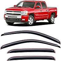 Vista 100 de Visera de ventana para Jeep Cherokee 1984-2001 (Excluye Modelo Limited), Protectores Guards Shields de lluvia de canal exterior, Deflector