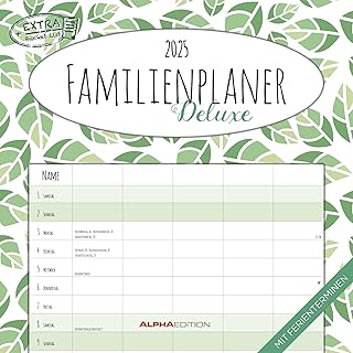 Family Planner Deluxe 2025 Brochure Calendar, 30 x 30 cm, Calendar with ...