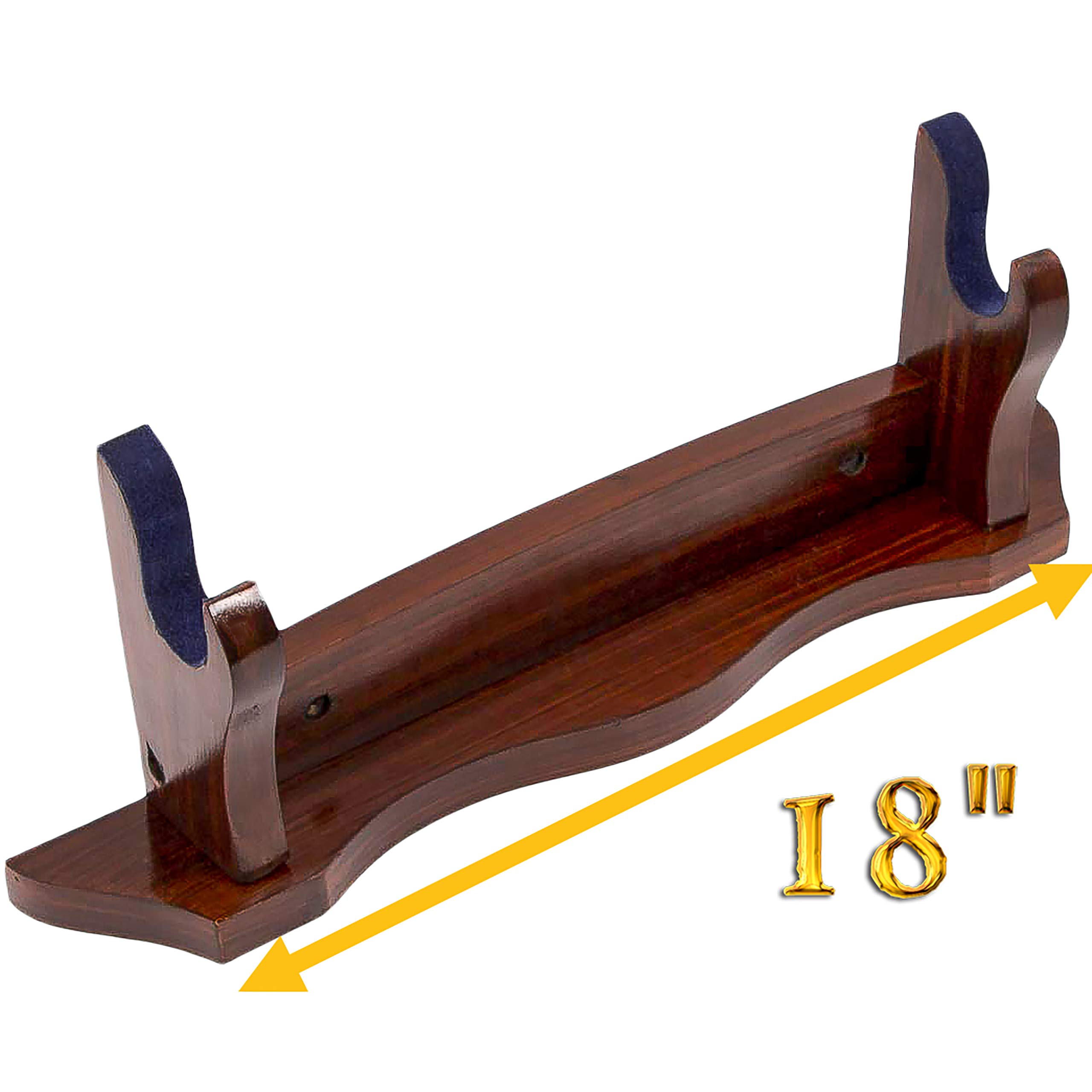 Mythrojan Solid Wood Sword Stand Medieval Sword Wall Mount Samurai