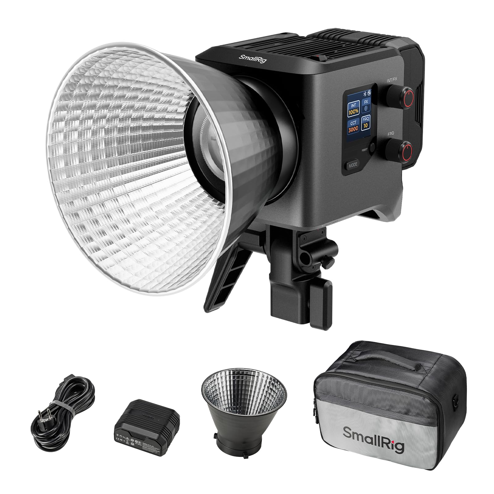 SMALLRIG RC 220D Pro 220W COB Video Light, Daylight Continuous Output Light 5600K, CRI 95+, Modular Body Design Bowens Mount Light, Support 3 Power Supply Methods, App Control for Photography - 4625