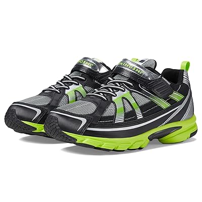 Tsukihoshi Kids Youth Storm (Little Kid/Big Kid) Boys Shoes Black/Lime