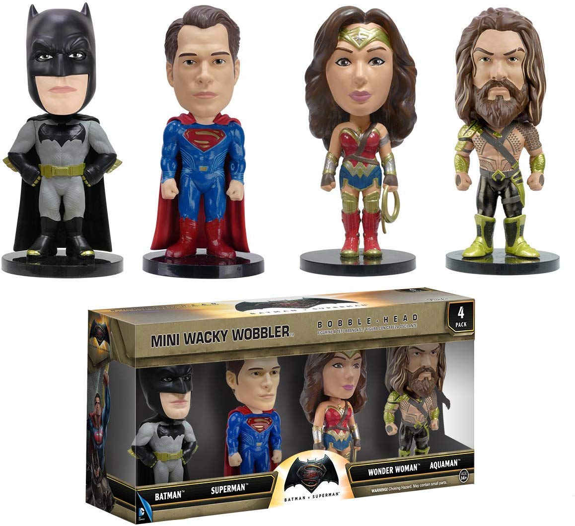 Funko - Wacky Wobbler - Batman V Superman - 4 paczki Minis