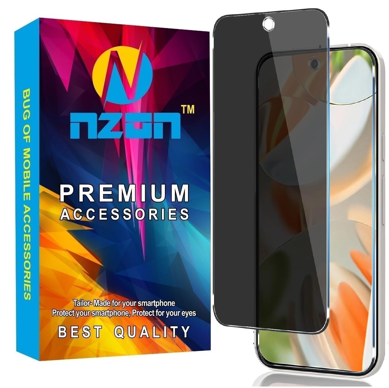 Nzon Tempered Glass Made For Google Pixel 9 Pro XL 5g Privacy Edge to Edge 3D Anti spy 9H Eye Protection Pack of 1 - Black (B0DHSVDTC1) Amazon Price History, Amazon Price Tracker