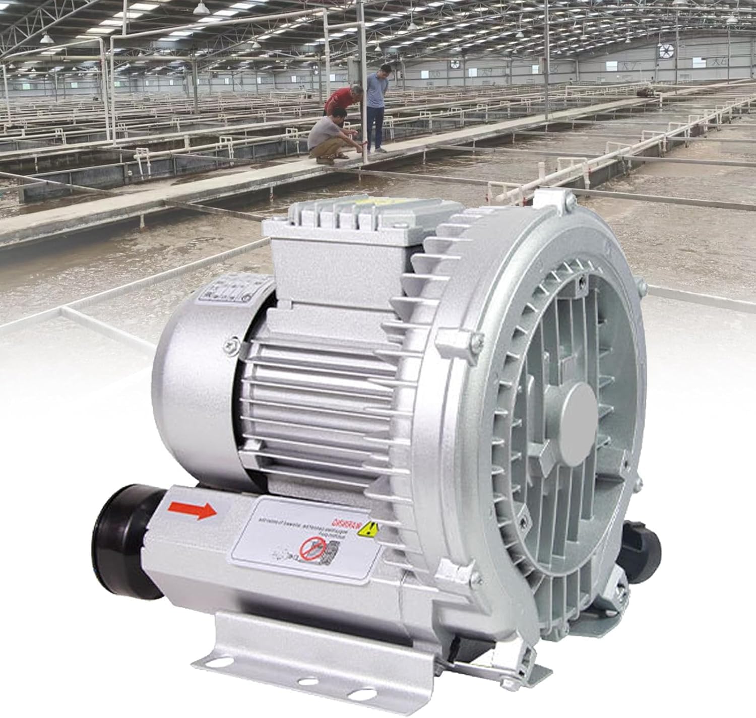 Vortex Ring Blower for Fish Ponds & Workshops, 220V/380V Industrial Regenerative Blower, High Efficiency for Farms & Pools, Durable & Reliable Air Pump