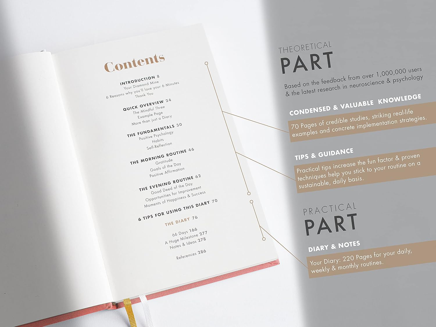6-Minute Diary, 3-Million-Copy Gratitude Journal for Women & Men, Guided Mental Health Journal Based on Positive Psychology - Image 4
