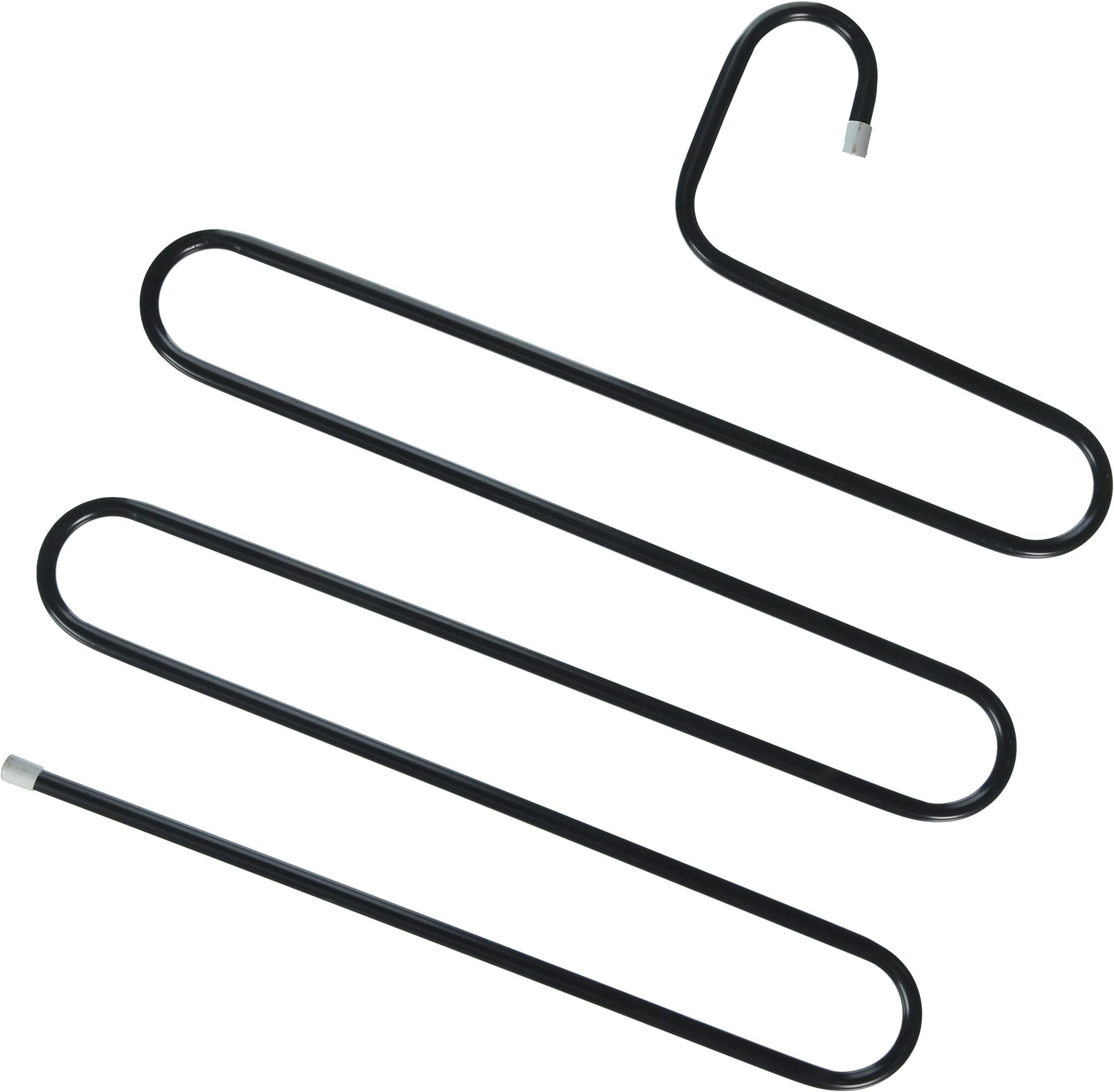Hunger Metal Multi-fonction S Shape Clothes Closet Hangers Clothing Organizer FBA (Black)