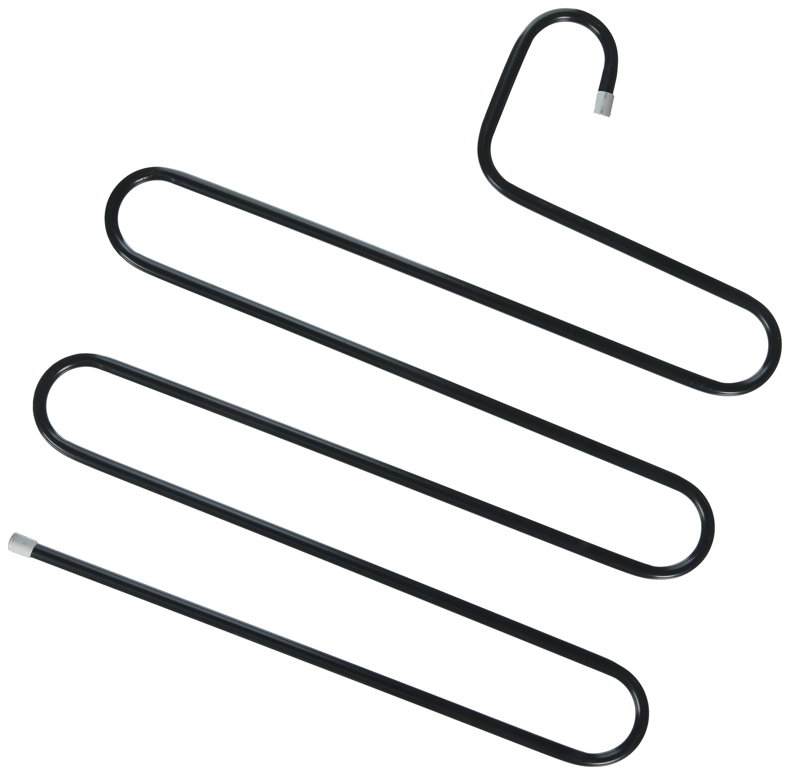 Hunger Metal Multi-fonction S Shape Clothes Closet Hangers Clothing Organizer FBA (Black)