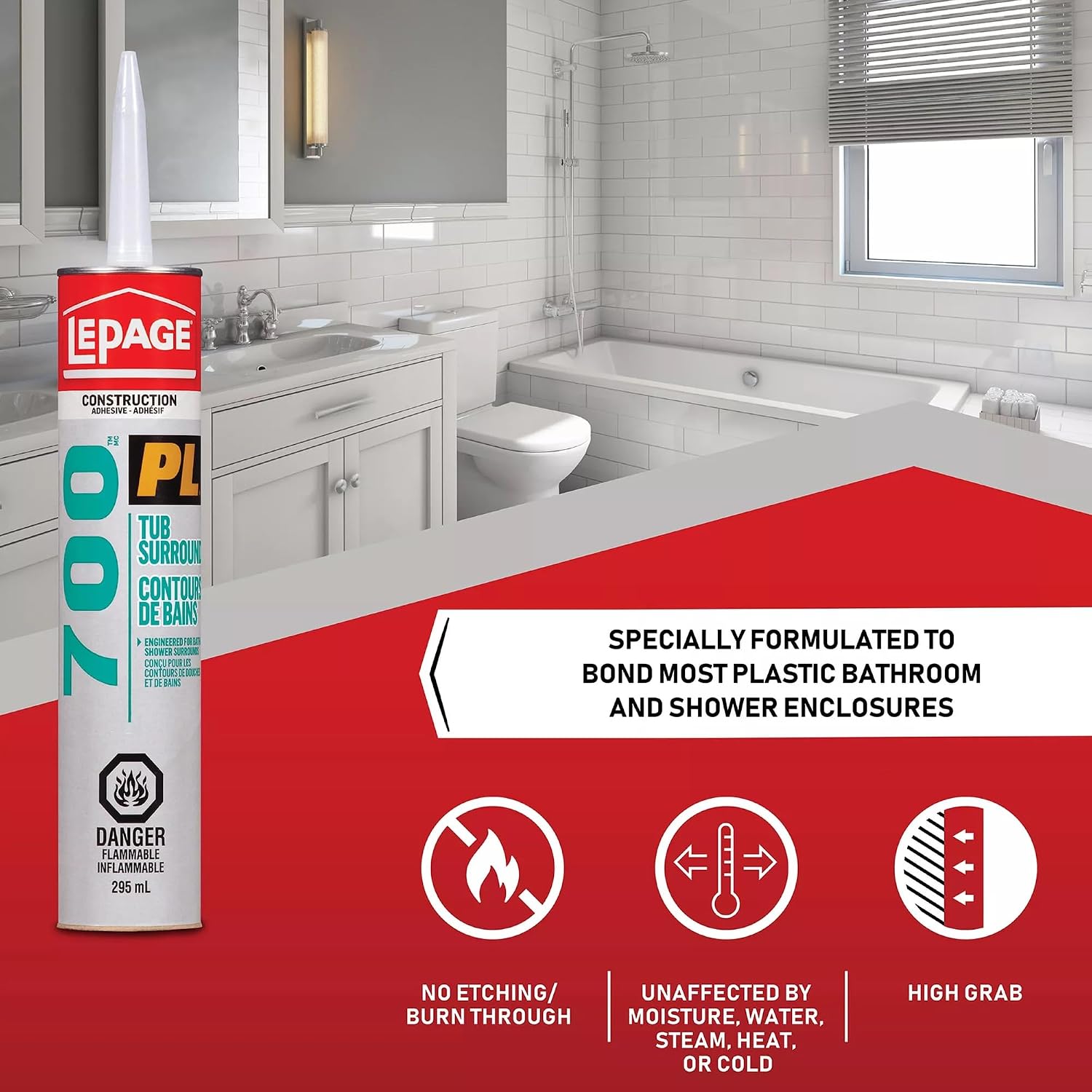 PL Ultra Seal Tub and Shower Surround Kit - 4 Pack