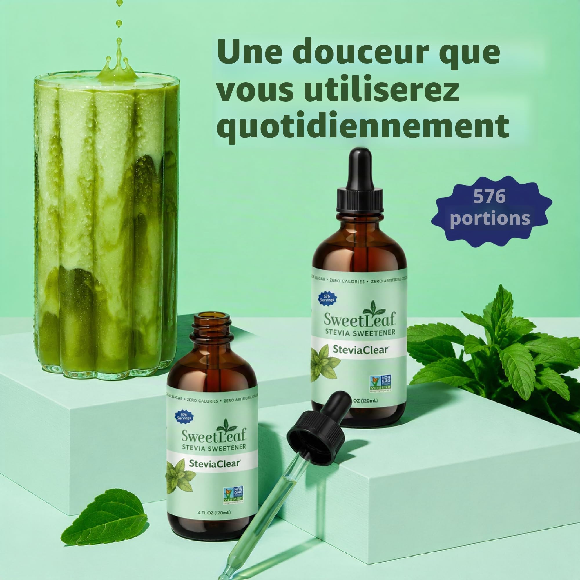 SWEET LEAF - Sweet Drops Liquid Stevia Peppermint - 4 fl. oz. (120 ml)