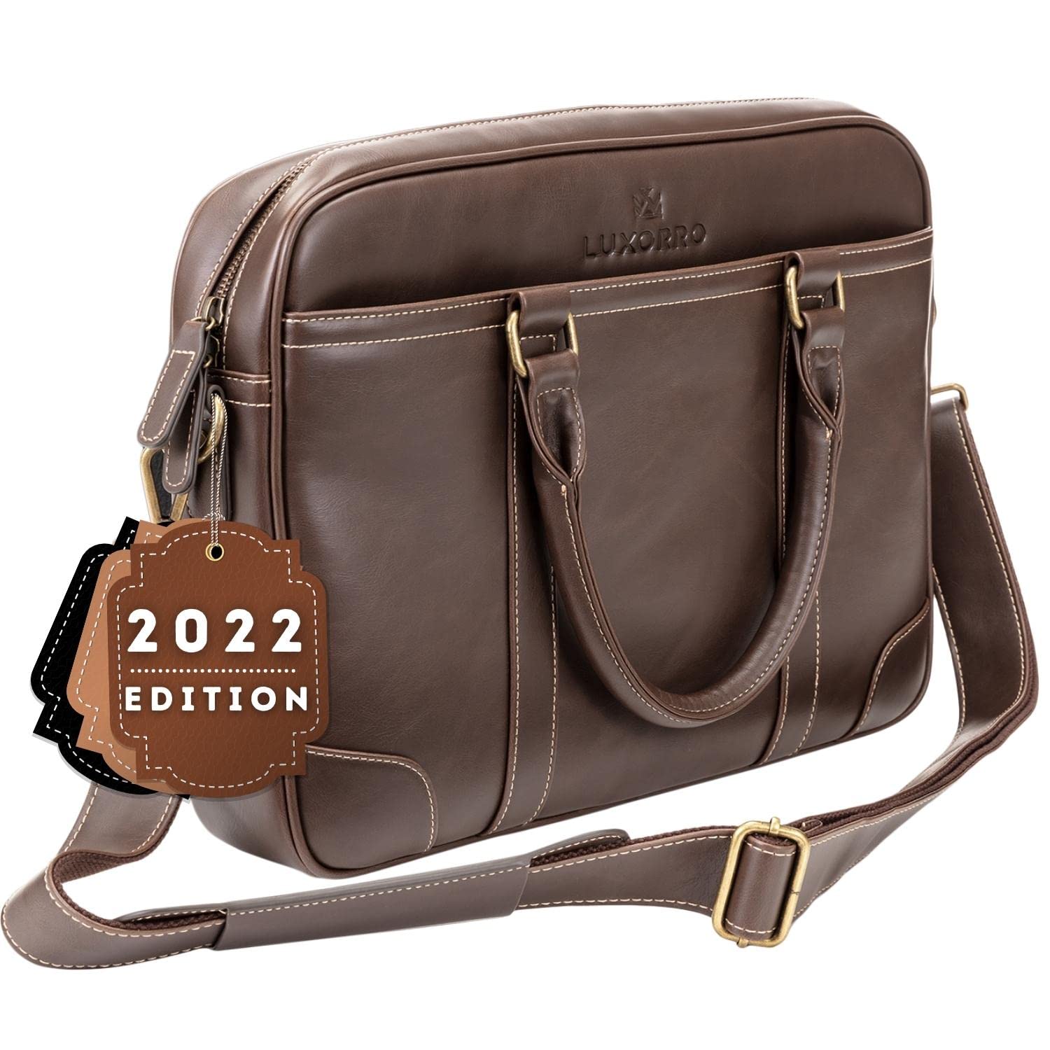 Slim leather computer bag Clearance