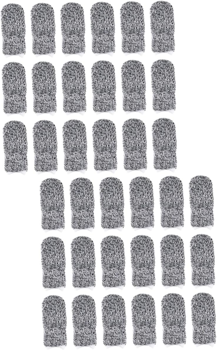 80pcs Cut Resistant Finger Protectors and Breathable Sleeves for Kitchen Work Unisex Safety Covers for Maximum Comfort and Protection