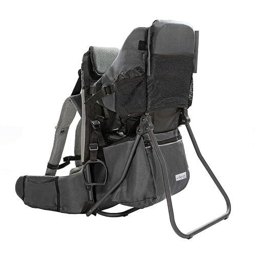 ClevrPlus Cross Country Baby Backpack Carrier, Grey