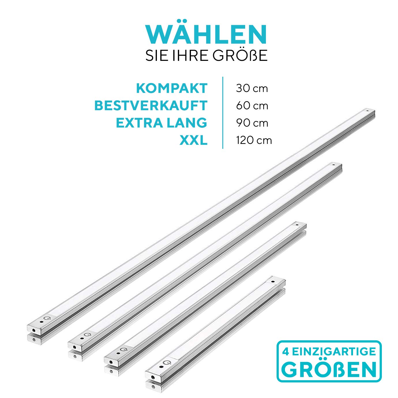 phonar Led Unterbauleuchte Küche 90cm - Küchenunterbauleuchte in kaltweiss I Einfache Montage I Inklusive Zubehör I 4000K Neutralweiß