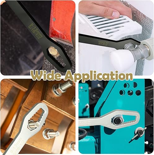 Miniatura 6 de HINGTAI 2 llaves Torx universales llave universal de 0315-0866in llave Torx universal llave autoapretable llave de trinquete ajustable herramienta