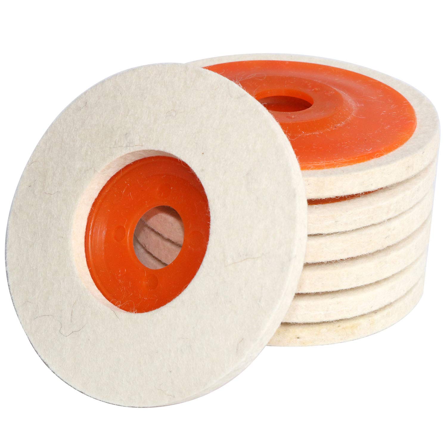 Wool Felt Buffing Wheels - 7 Pack -5