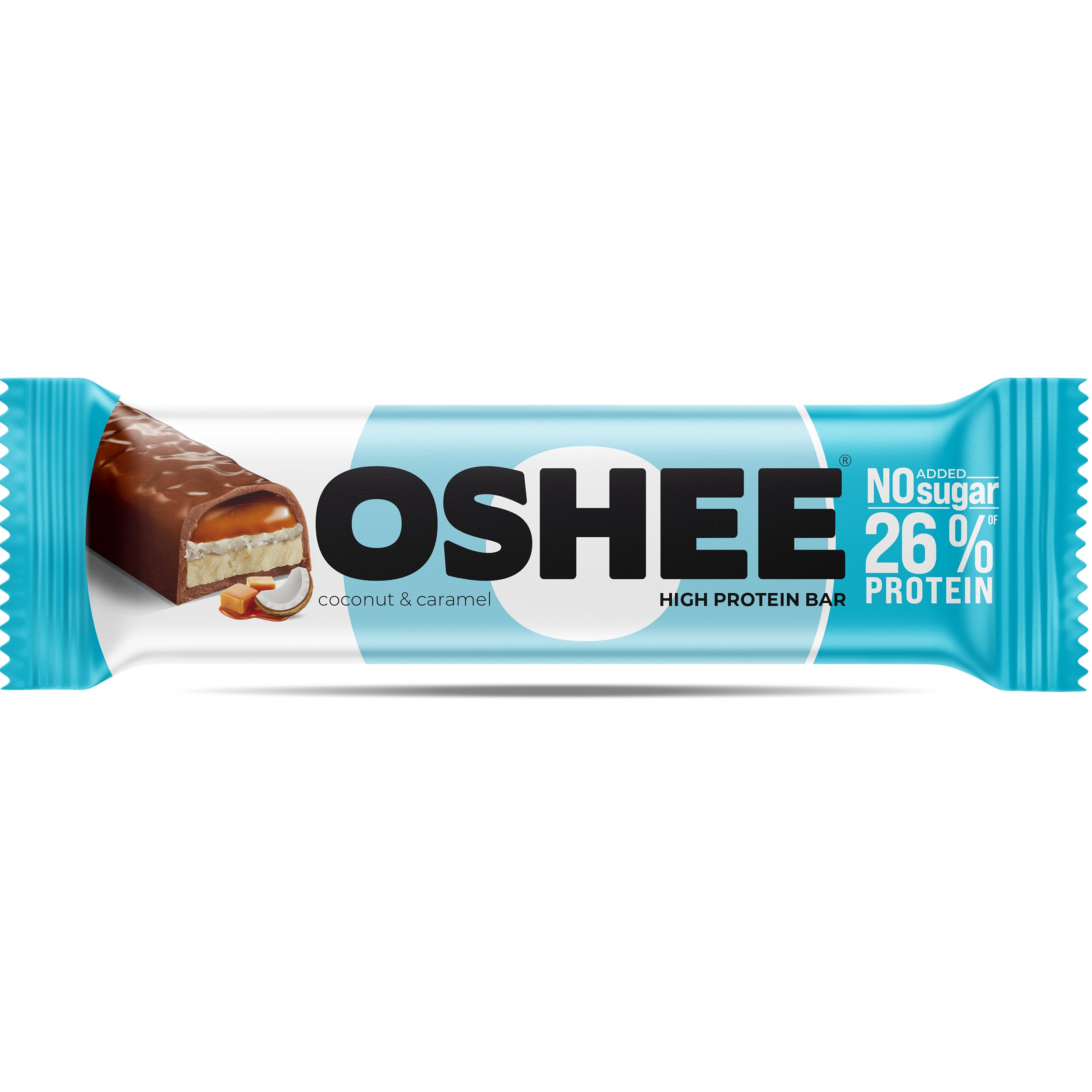 Baton proteinowy Oshee kokos i karmel 48g (12 sztuk)