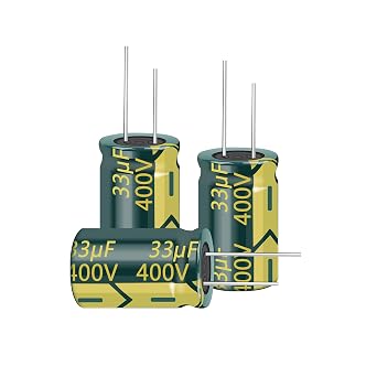 10pcs 400V 33uF 13x20mm Aluminum Electrolytic Capacitors