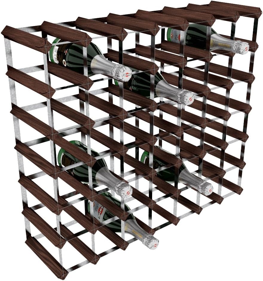 RTA 49 Bottle Traditional Wine RackKitDark Pine (FSC), 81 x 6.2 x 23