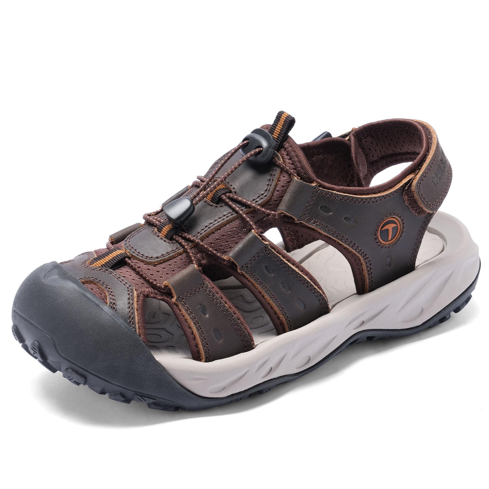 Men's Sandals Closed Toe Hiking Sport Sandals Casual Non Slip Lightweight Summer Outdoor for Walking Camping Fishing