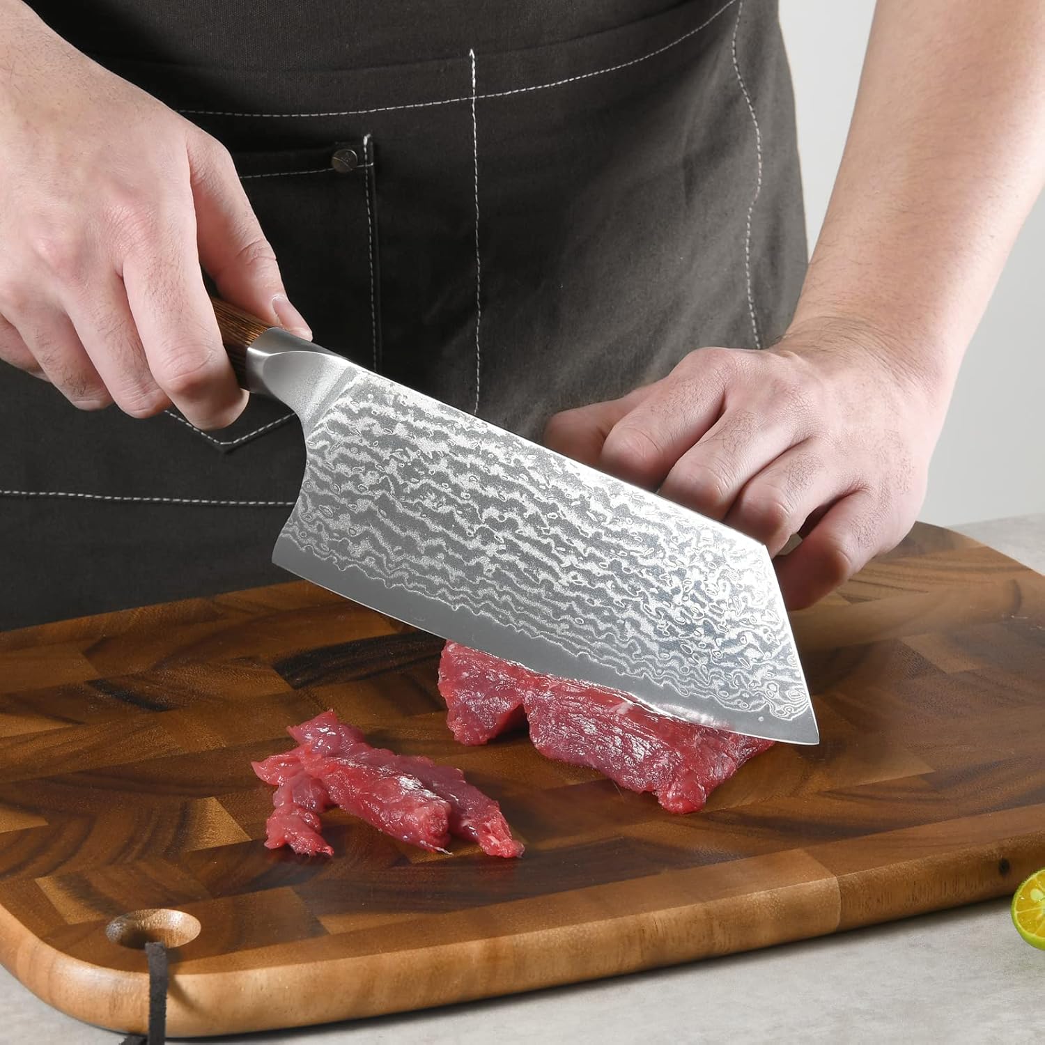 3-Piece Chef Knife Set, Japanese Style Ultra Sharp Kitchen Knives with VG10 Core Blades, 67-Layer Damascus Steel, Elegant Gift Box