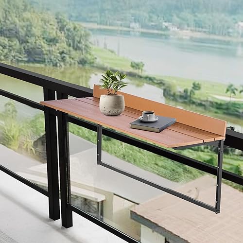 VEVOR Table Suspendue Balcon, 1000 x 485 x 480 mm,