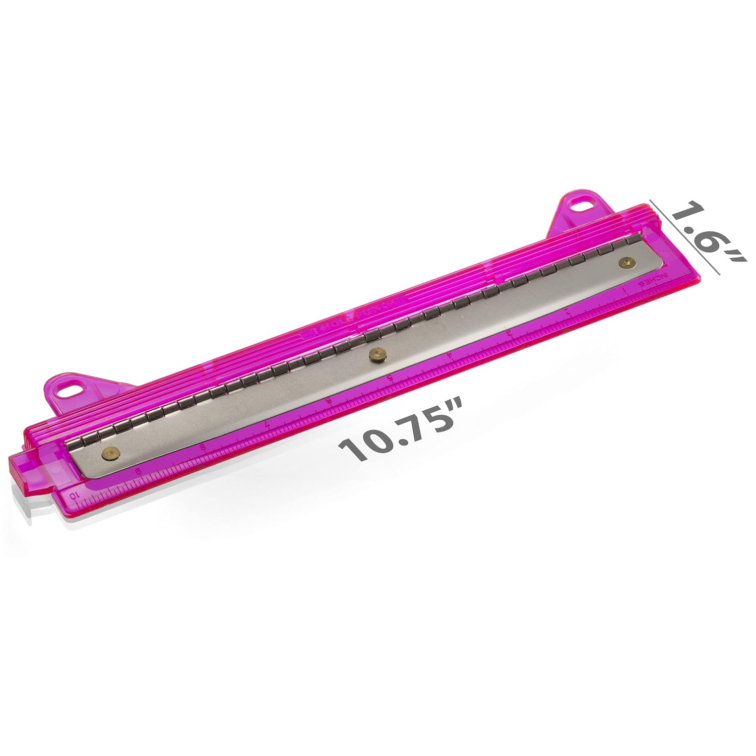 Officemate Ring Binder Punch, 3 Sheet Capacity, Comes in Assorted Colors - Pink/Teal/Smoke(90112)