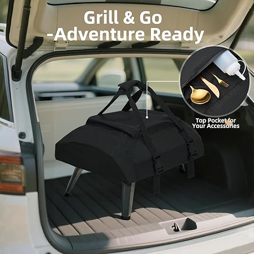 Miniatura 4 de NOELIFE Funda para horno de pizza para Ooni Koda 16, accesorios para Ooni 16, funda de transporte impermeable para máquina de pizza con bolsillo