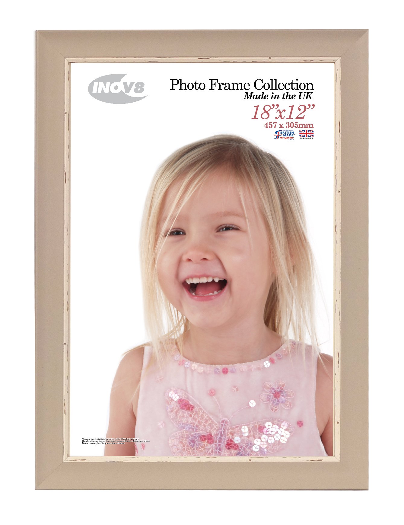 Inov8 Grey Photo Frame, Wash Soft, 18 X 12-Inch