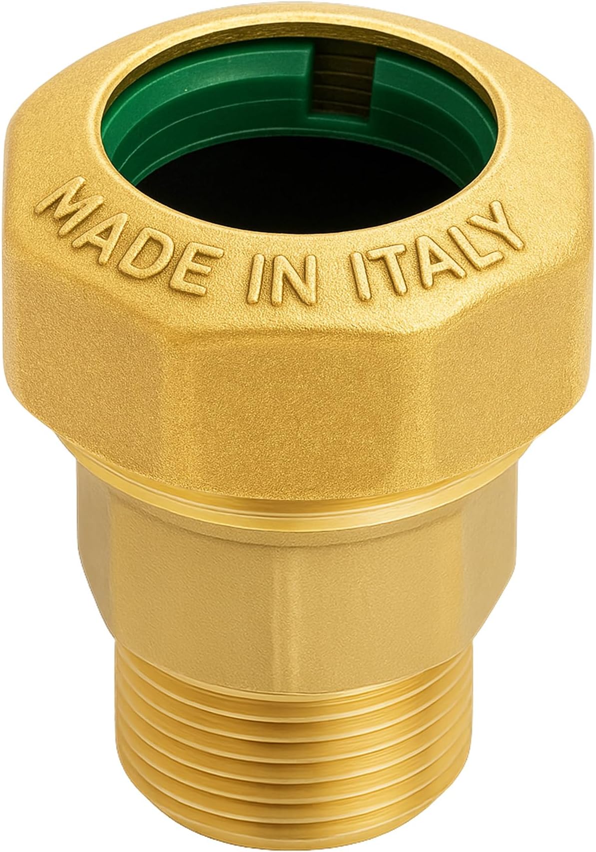 PE Pipe Screw Connection Brass Fitting Coupling Angle Clamp Connector Sleeve (Screw Connection 25 x 3/4 Inch External Thread)