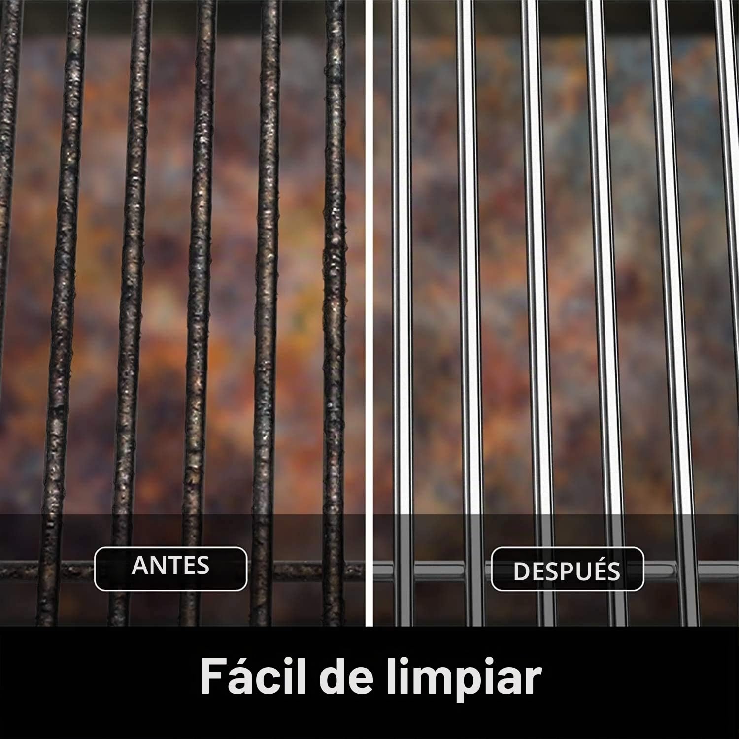 Onlyfire Rejillas de cocina de acero inoxidable de repuesto para parrillas Tepro Toronto, modelo Schwarz, juego de 2