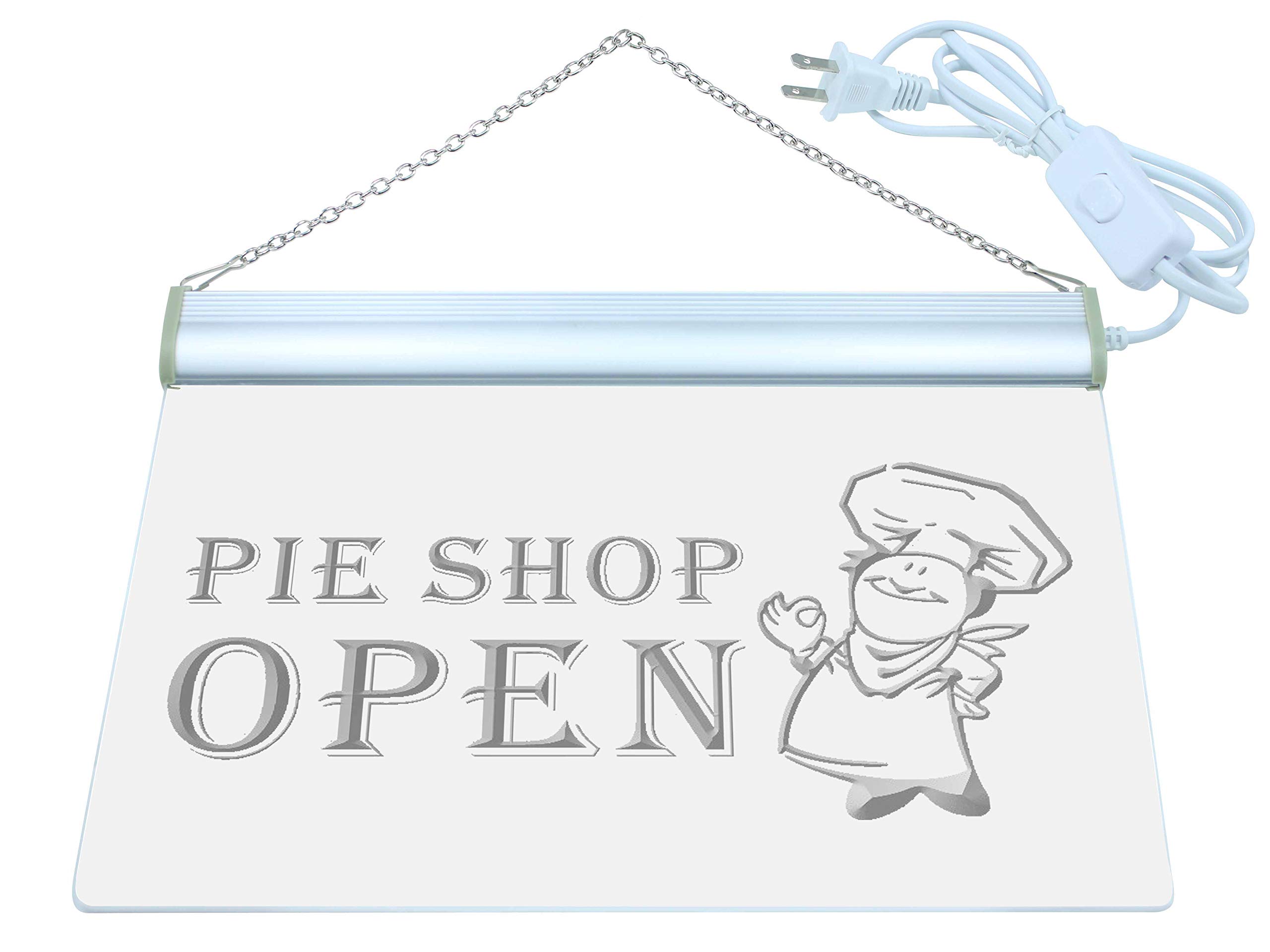 ADVPRO Pie Shop Open Display LED Neon Sign Red 16 x 12 Inches st4s43-i880-r