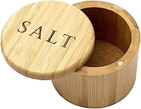 Vista 9 de Dependable Industries - Caja de bambú natural para sótano con tapa magnética de bloqueo giratorio, organizador de cocina, para panaderos (11 onzas)