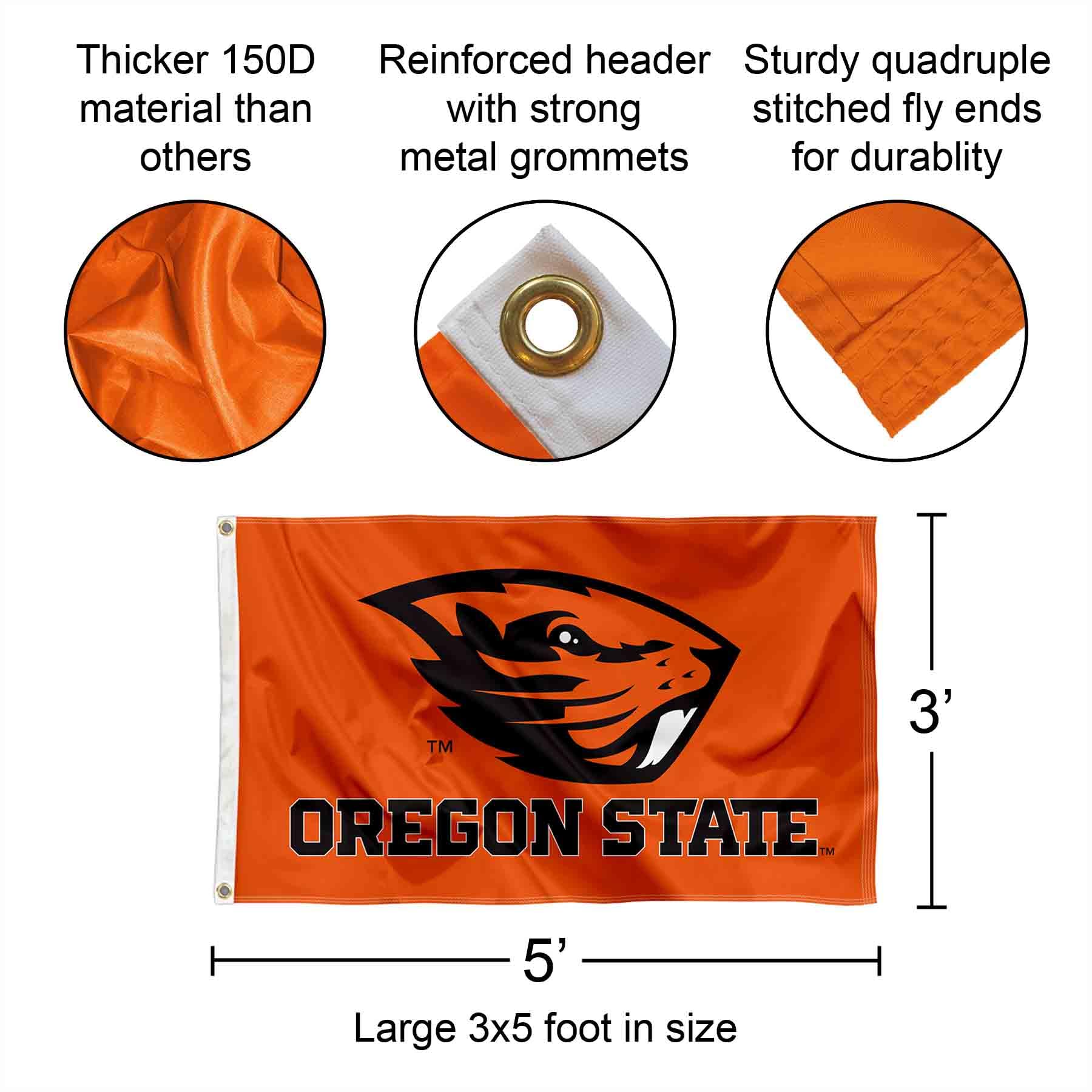 Oregon State Beavers OSU University Large College Flag
