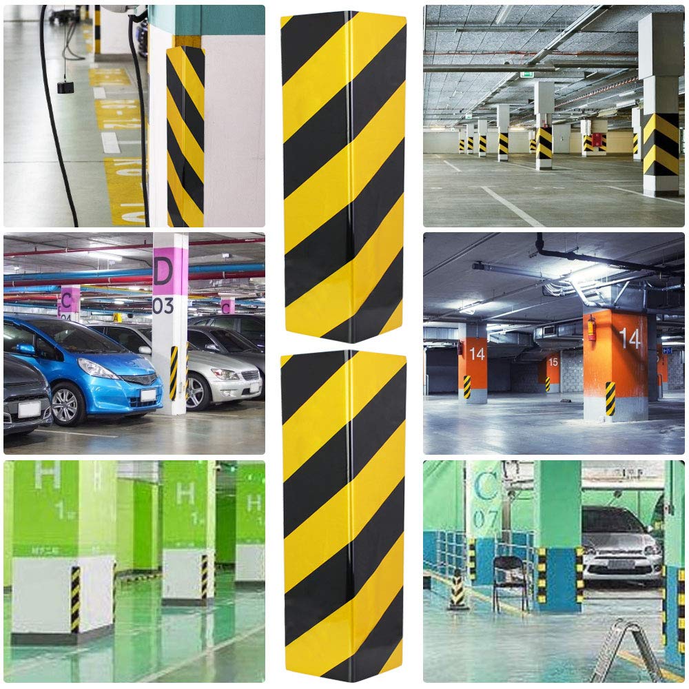 2 Pz Paraspigoli per Garage Paracolpi Flessibile Adesivi Antiurto 40x15x2 cm Protezioni per Paraurti in Schiuma Garage Paraspigoli Muro per l'Installazione in un Garage o Parcheggio