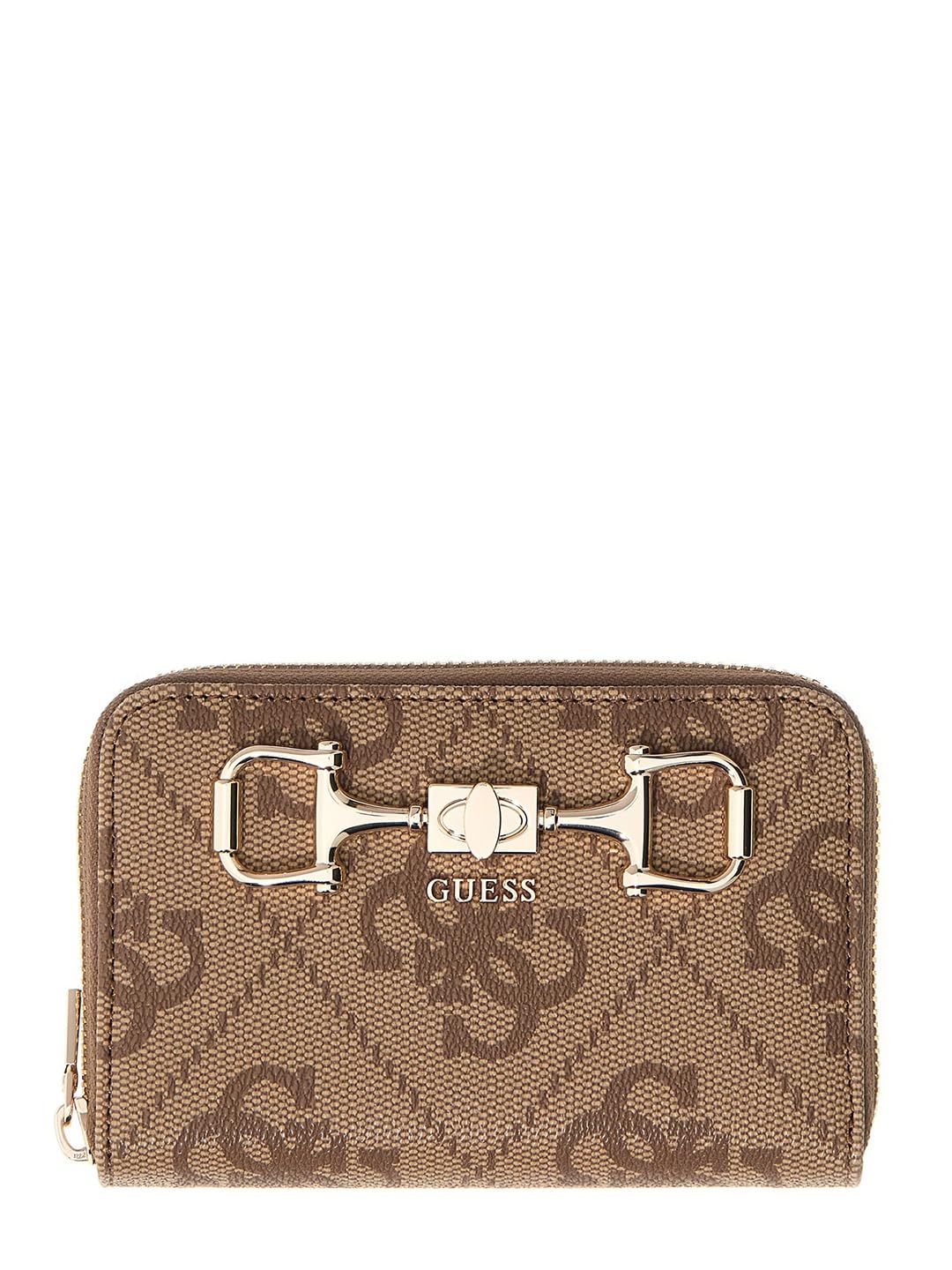 Women's Latte Printed Pu Janie Logo Medium Zip-Around Wallet-image-20