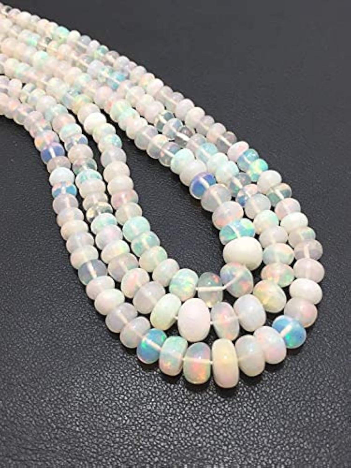 Perles en opale naturelle blanche 3-7mm pour fabriquer vos bijoux bohèmes chic au quotidien