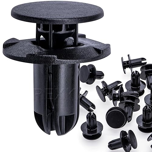 Rexka 25 piezas de guardabarros tipo empuje de sujeción de clip de retención compatible con Hyundai Kia 86595-2T500 Accent, Azera, Elantra, Equus,